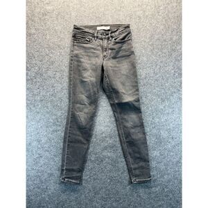 Athleta Jeans‎ Women's 2 Skinny Sculptek Mid Rise Grey Stretch Denim